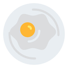 fried eggs breakfast food egg icon
