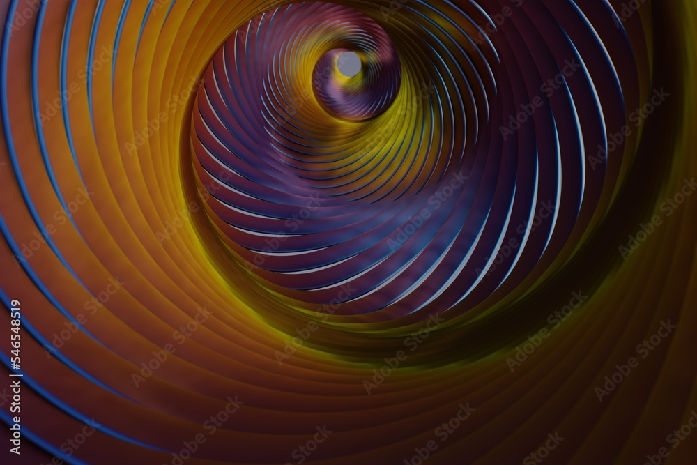 Fototapete Beautiful Abstract colourful modern ratio background. Starburst dynamic wave. 3d rendering illustration Background pattern for design..