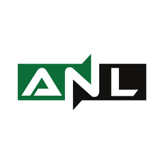 ANL Monogram Initial Letters Logo Design © Arman Design