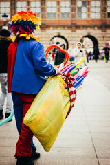 Klaun na starym mieście w Gdańsku  © Weronika