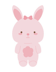 Obraz premium rabbit kawaii animal