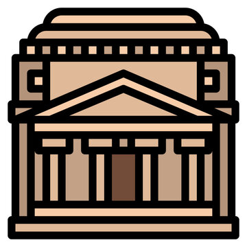 recommend clip art: pantheon temple church landmark italy icon