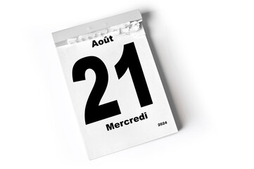 Fototapeta premium 21 Août 2024