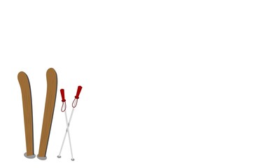 winter illustration, winter landscape for your design