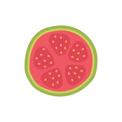 green guava Sweet fruit with high vitamin C for health for vegetarians.