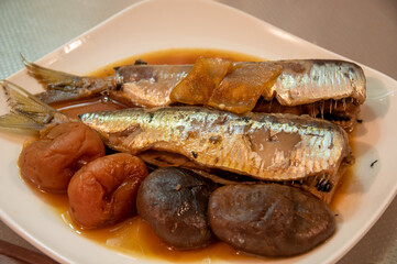 イワシの梅干し煮