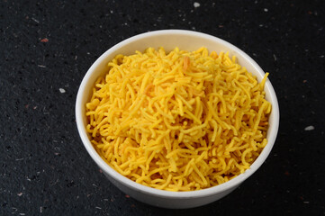 indian spicy snack besan sev, indian snacks, diwali food