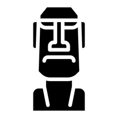 easter island polynesian triangle valparaiso chile landmark icon