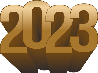 2023 new year gold