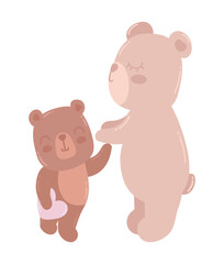 cute bears cartoon