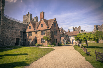 Framlingham - May 22 2022: Medieval Castle of Framlingham, England.