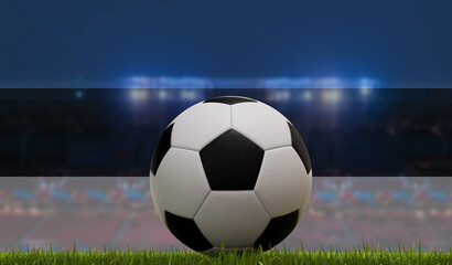 Soccer Football Ball Grass Pitch