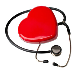 Medical stethoscope and heart