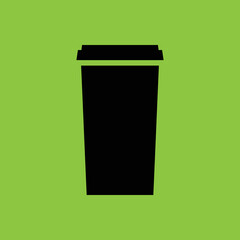 Paper Coffee Cup icon. Cafe Concept. - Vector 