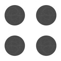 set of frames with space for text