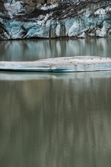 Icy lake. Mountain scenery high in the Alps. Walking the Peiljoch (2676m) Trail. Hiking in Stubaital Valley. Photo’s of Stubaital Austria, Mieders, Neustift, Milders, Schonberg, Mutterberg, Volderau. 