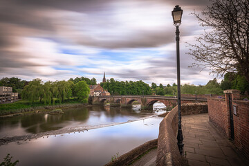 Chester - May 25 2022: Medieval town of Chester, England. - obrazy, fototapety, plakaty