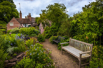 Warwick - May 26 2022: Medieval town of Warwick, England.