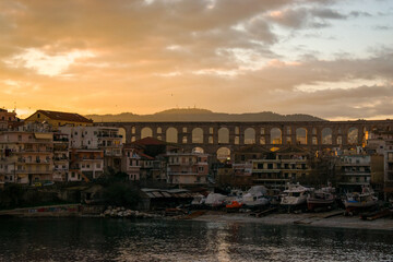 Sunset over Kavala