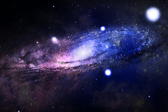Realistic Space galaxy background. universe space abstract background