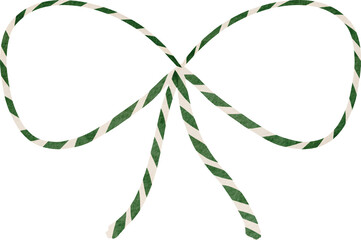 watercolor Rope bow