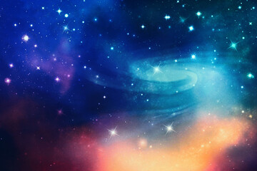 Realistic Space galaxy background. universe space abstract background