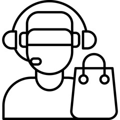 Customer Service Agent Icon