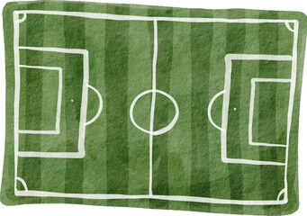watercolor football field © Kamonman