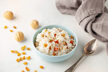 Kutya or koliva  is a traditional festive dish of Christians made of cereals and fruits. Orthodox Old New Year food.