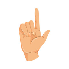 Hand gestures for the deaf and dumb. 