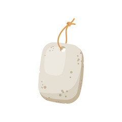 Eco bathroom sponge cartoon illustration. Zero waste shower sponge, reusable bath product. Eco friendly lifestyle, care concept