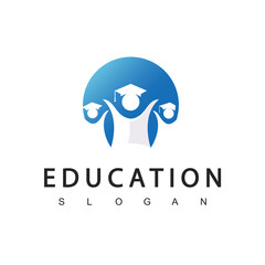 Education Logo Design Template, Vector Illustration