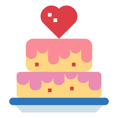 cake flat icon style
