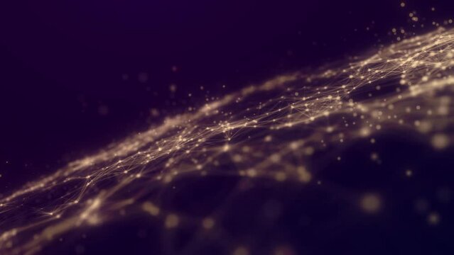 Data sorting. Abstract digital background. Big data visualization. 4k animation. 3d rendering.