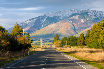 Scenery landscape from Milford sound to Queentown, New Zealand.
