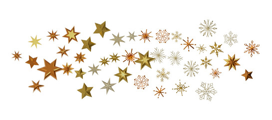 The winter background, falling snowflakes