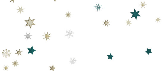 With Realistic Snowflakes Overlay On Light Silver Backdrop. Xmas Holidays