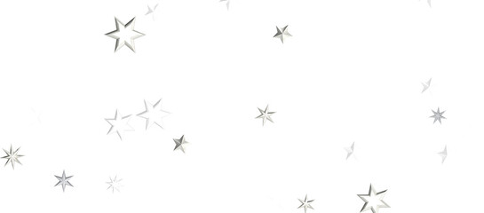 Banner with golden decoration. Festive border with falling glitter dust and stars.
