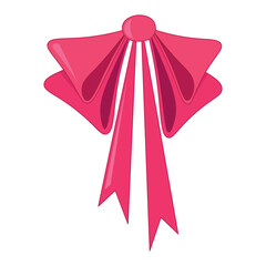Vector bow for clothe and for decorating gift.