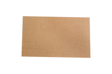 Cardboard on transparent background, png