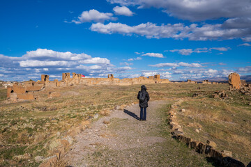 Ani Ruins view in Kars City of Turkey
