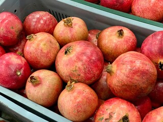 pomegranates on market