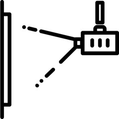 Fototapeta premium hanging projector icon