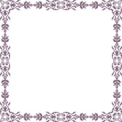 Botanic garden nature frame spiral cross curve and flower