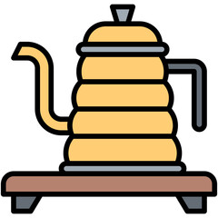 Kettle icon, Coffee shop related vector