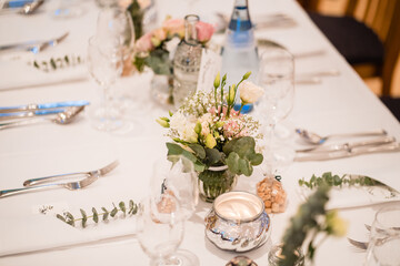 Dekoration auf dem Tisch