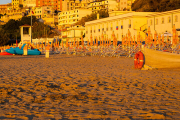 Beach in Rodi Garganico, Apulia, Italy