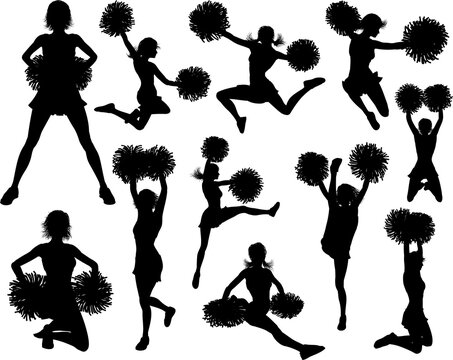 Cheerleader Silhouettes