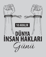  10 aralik insan haklari gunu translate: 10 december human rights day