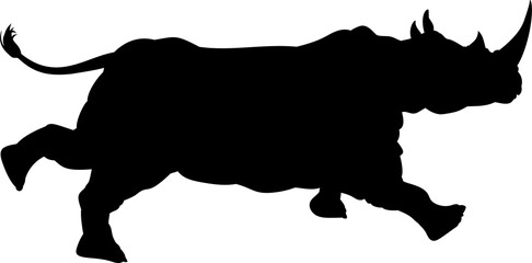 Rhino Animal Silhouette